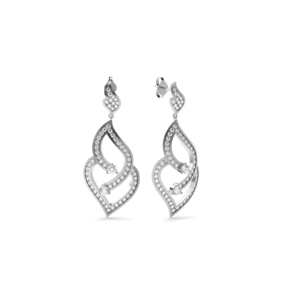 White Gold Dangles