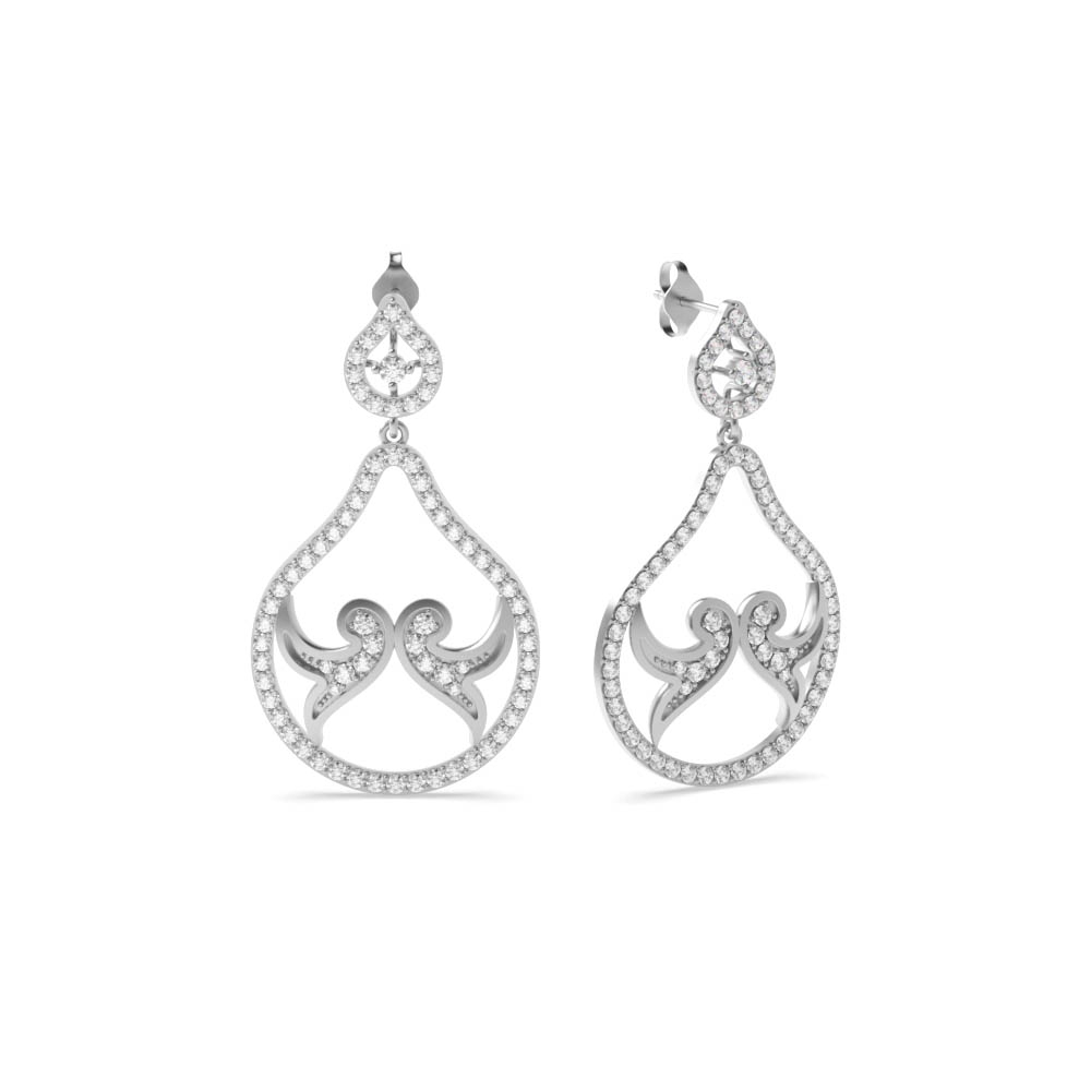 White Gold Dangles