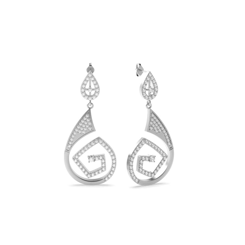 White Gold Dangles