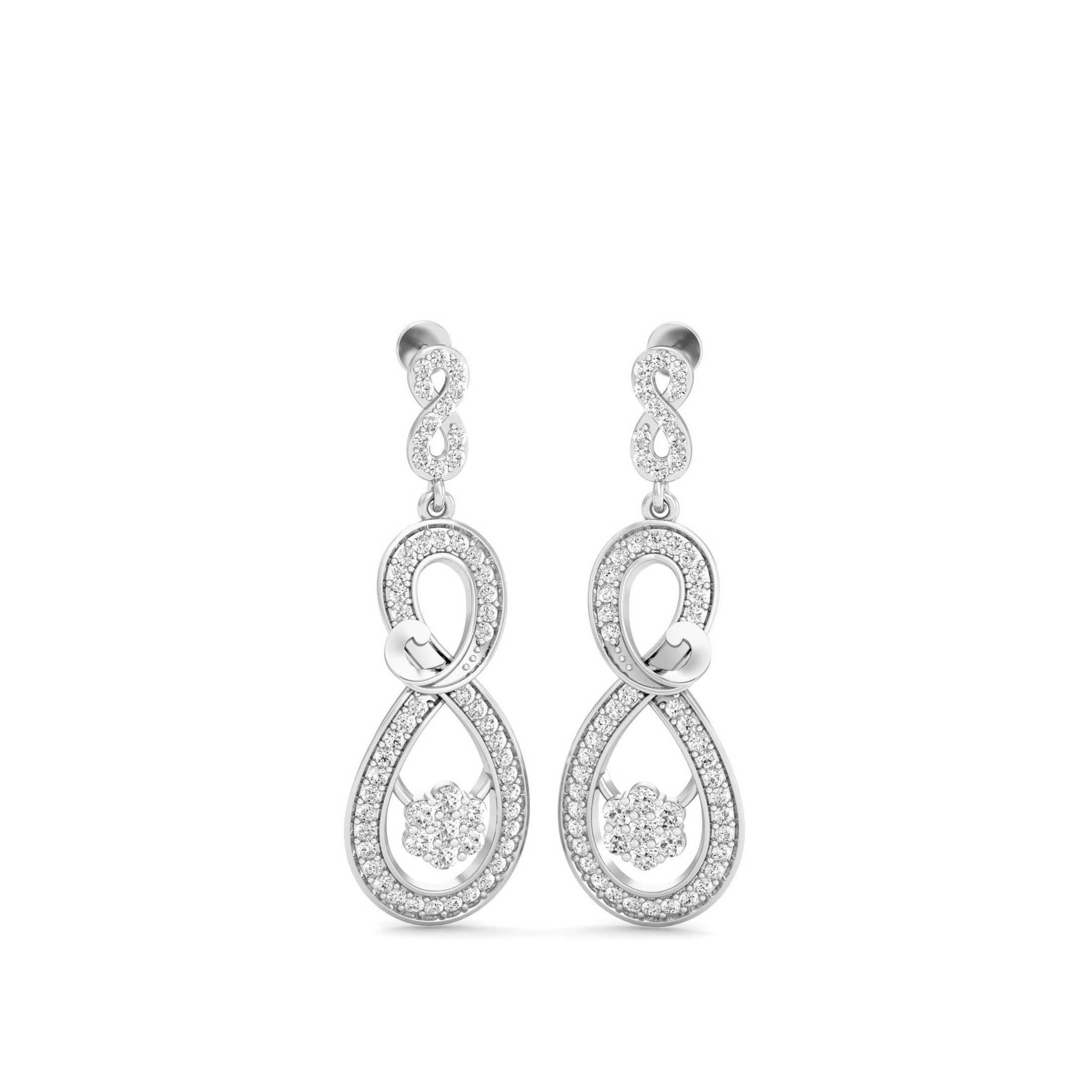 White Gold Dangles