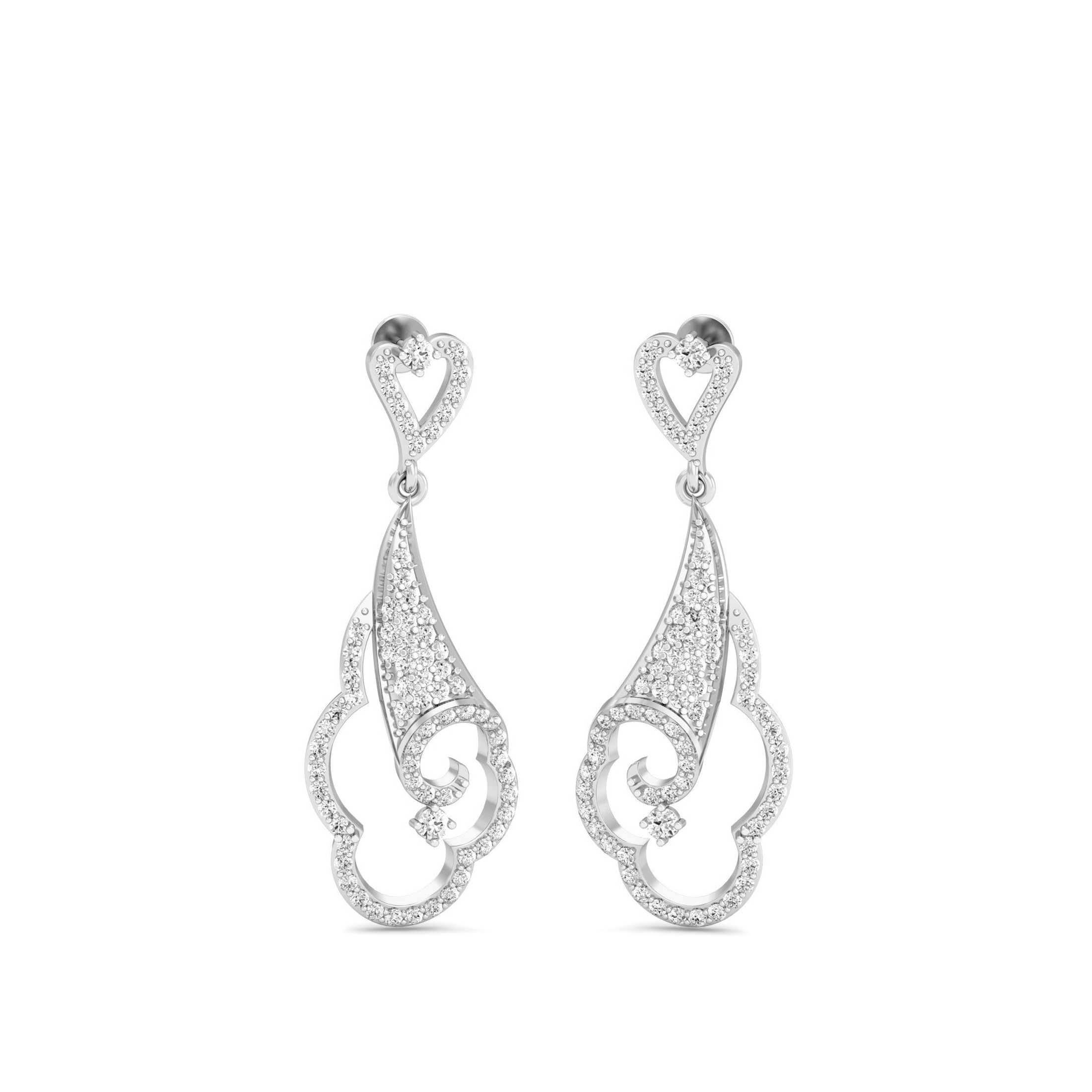 White Gold Dangles