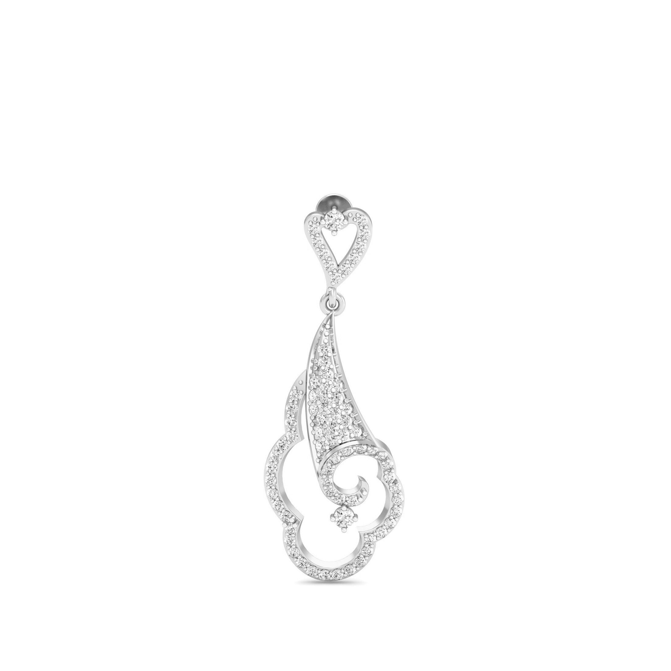White Gold Dangles
