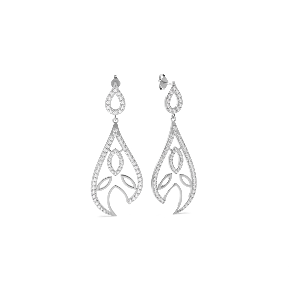 White Gold Dangles