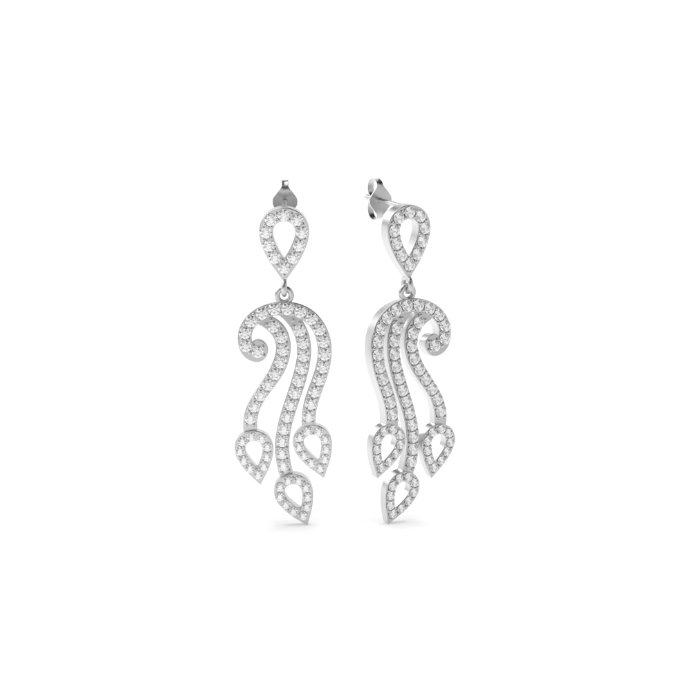 White Gold Dangles
