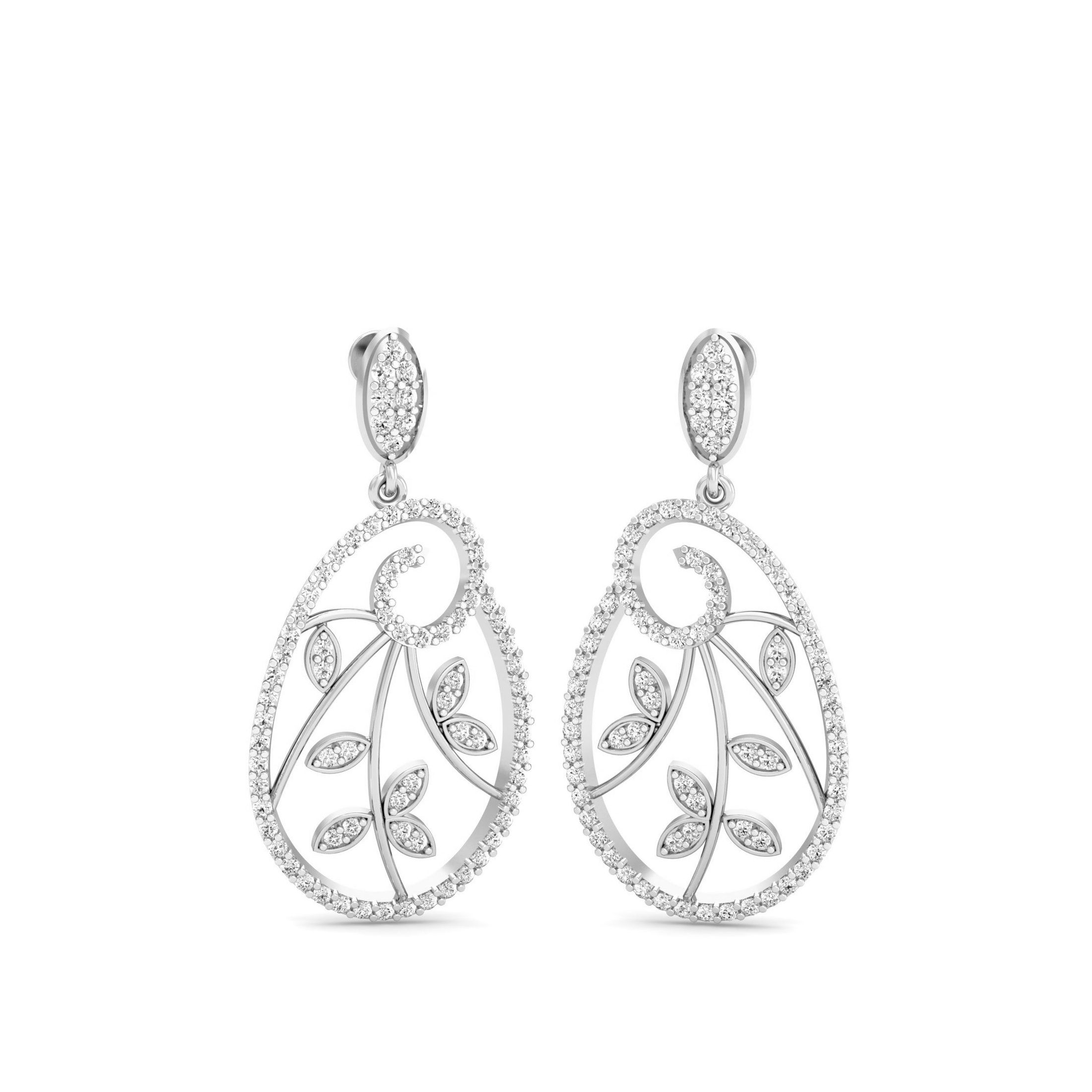 White Gold Dangles