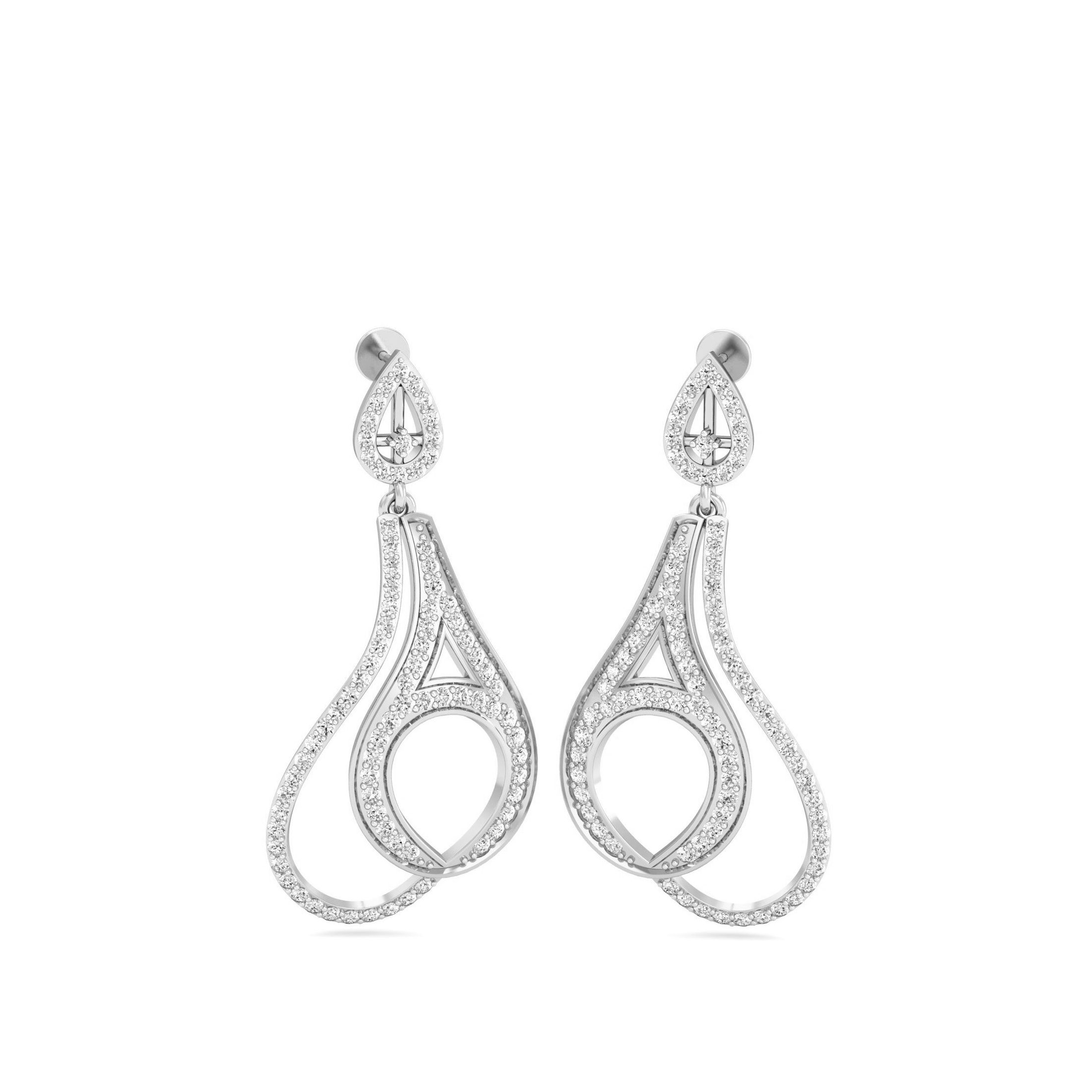 White Gold Dangles