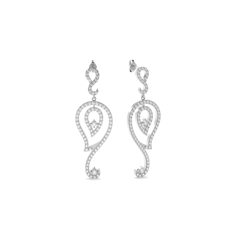 White Gold Dangles