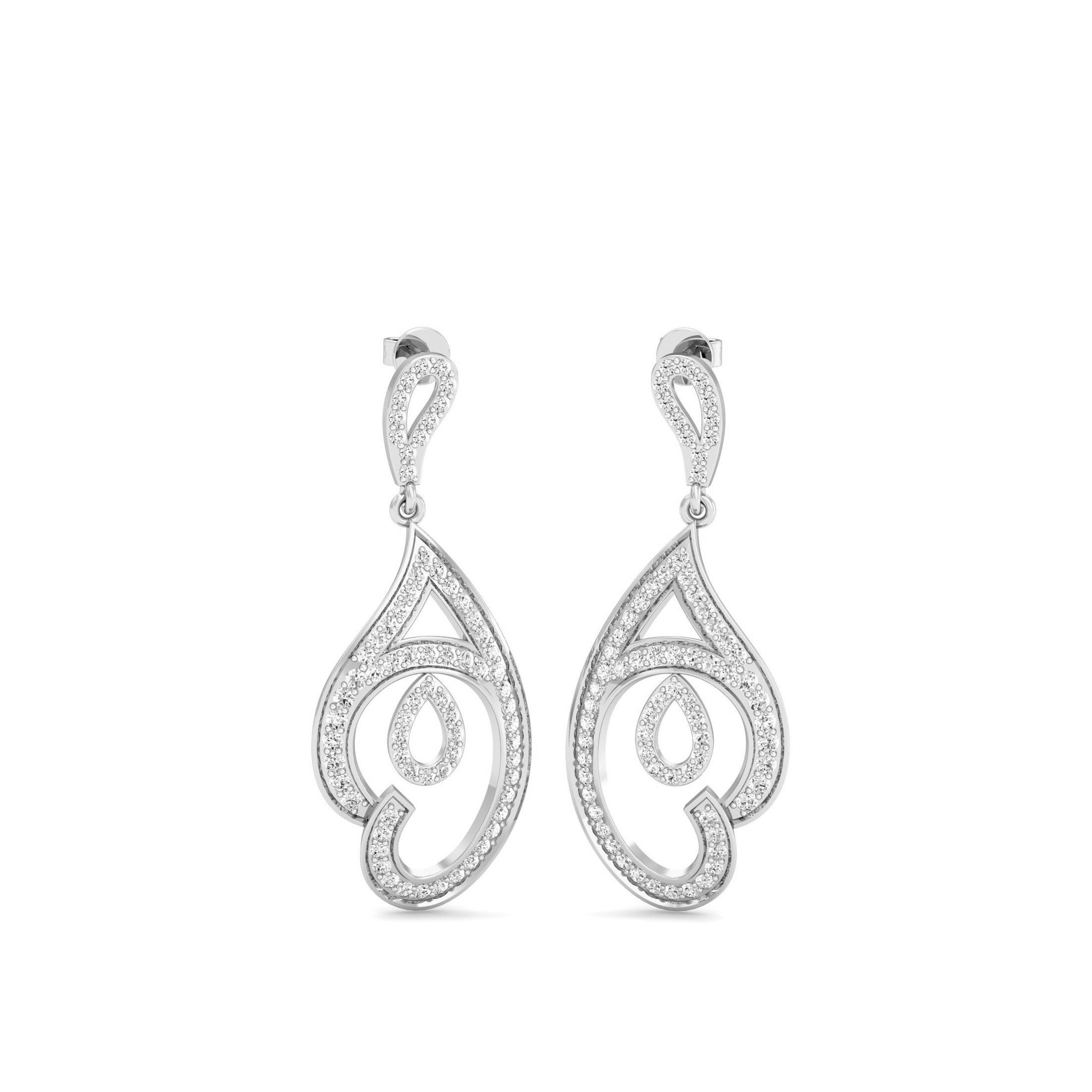 White Gold Dangles