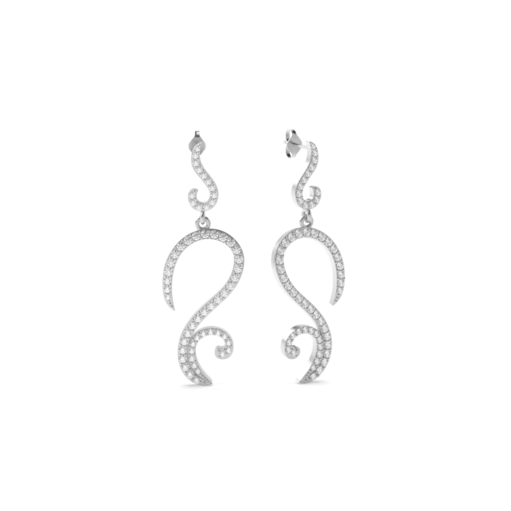 White Gold Dangles