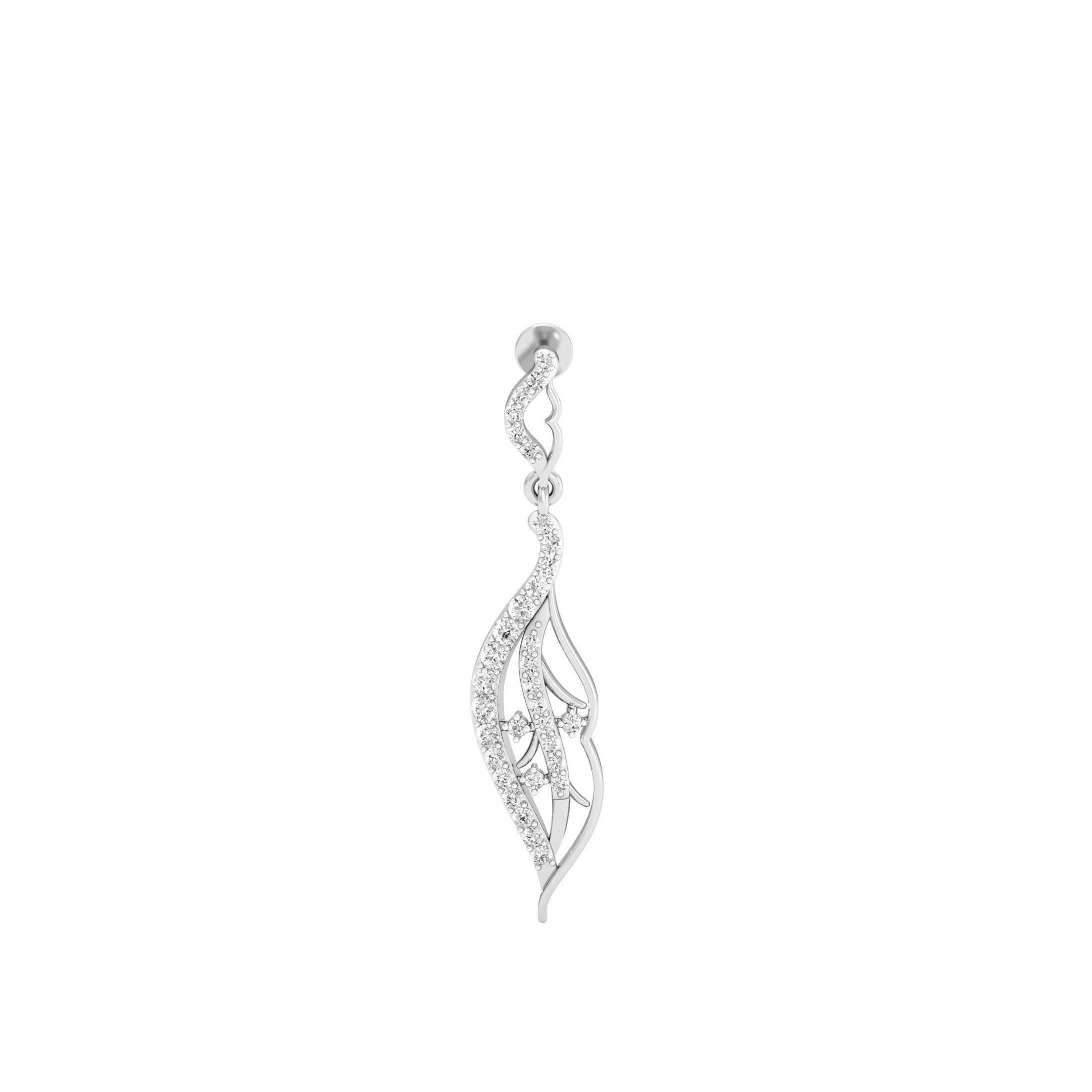 White Gold Dangles
