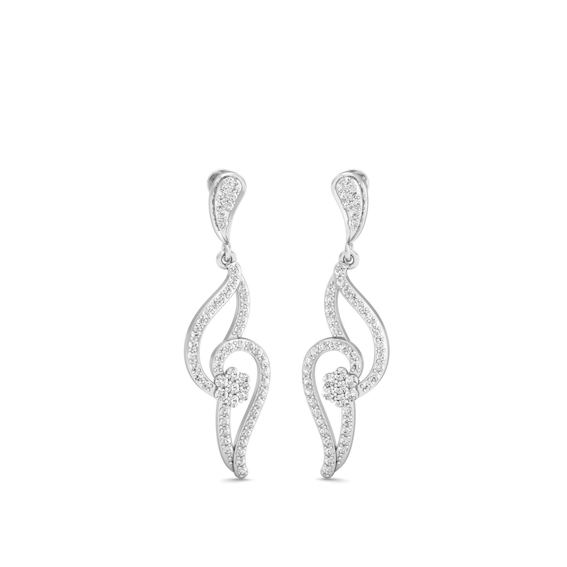 White Gold Dangles