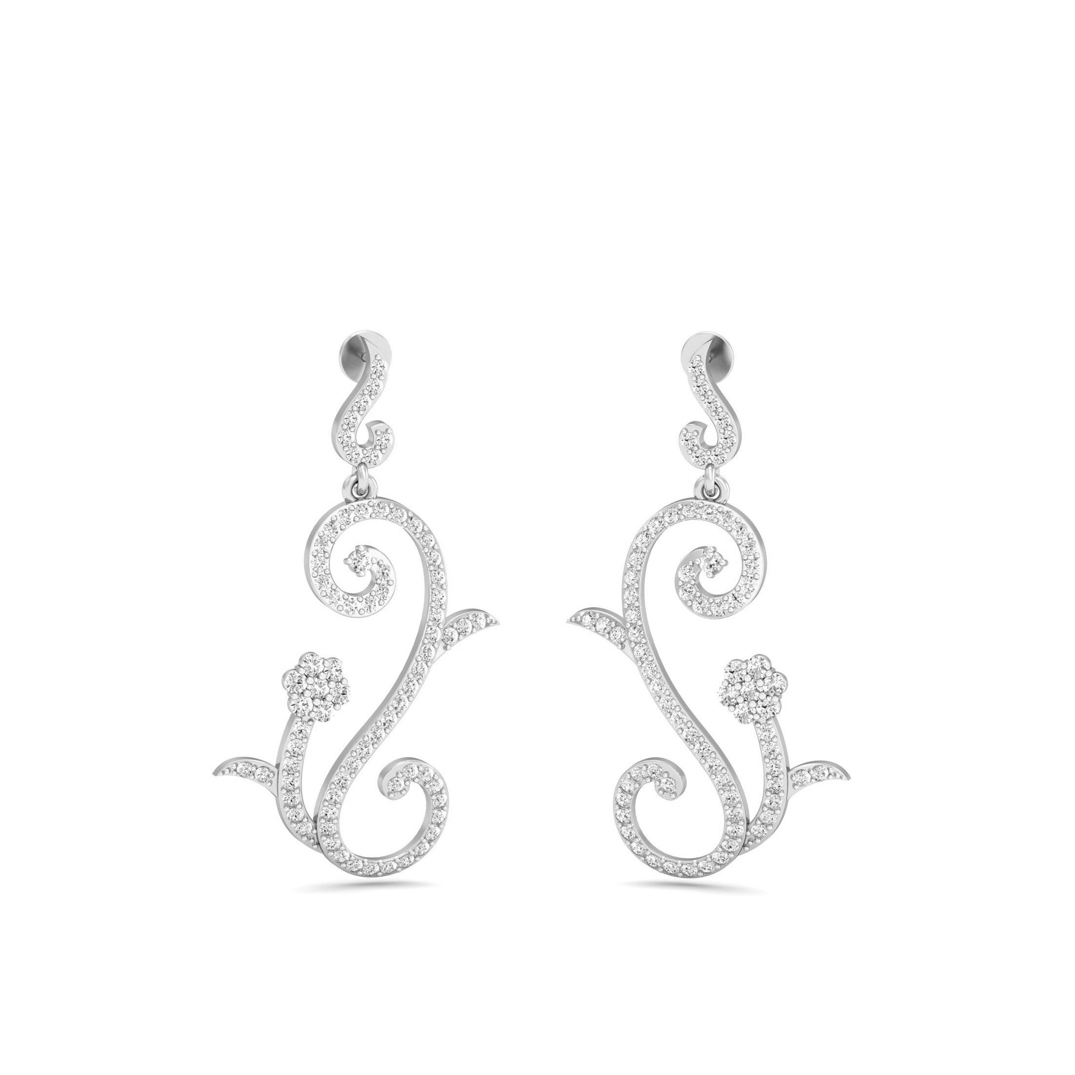 White Gold Dangles