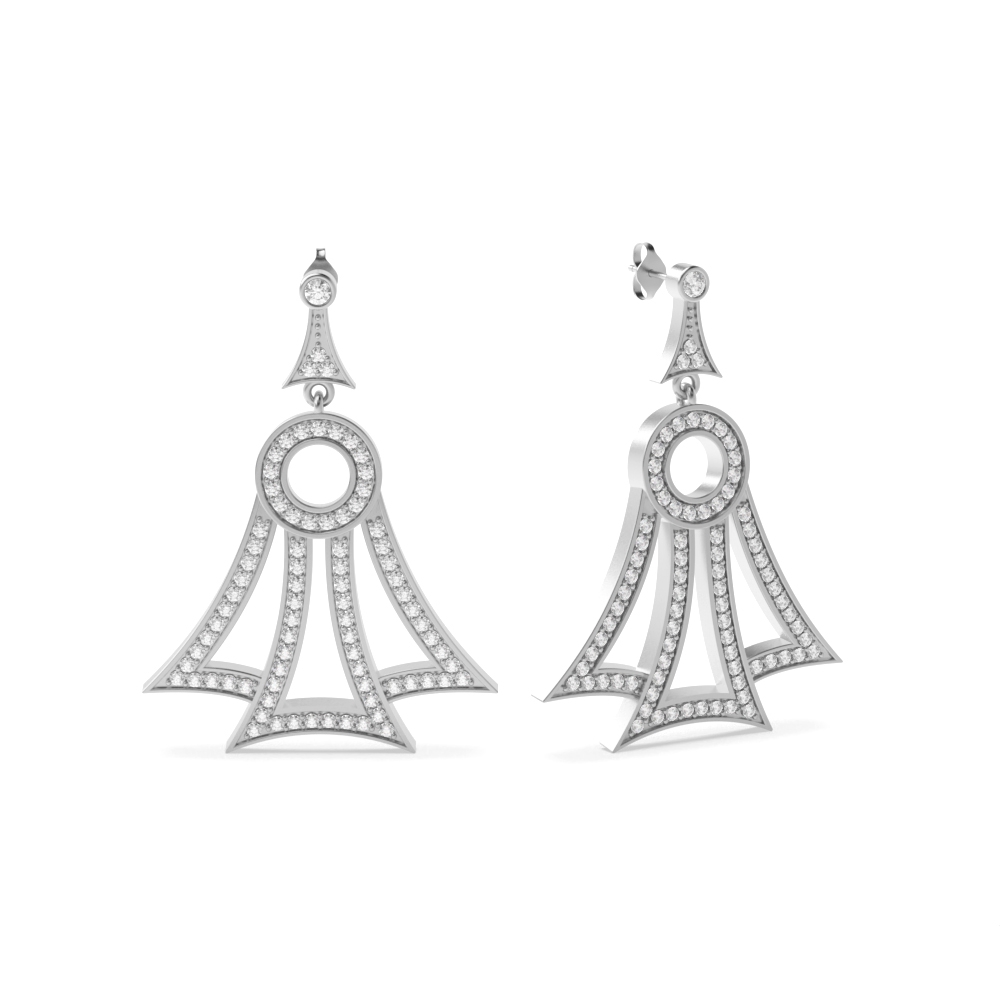 White Gold Dangles