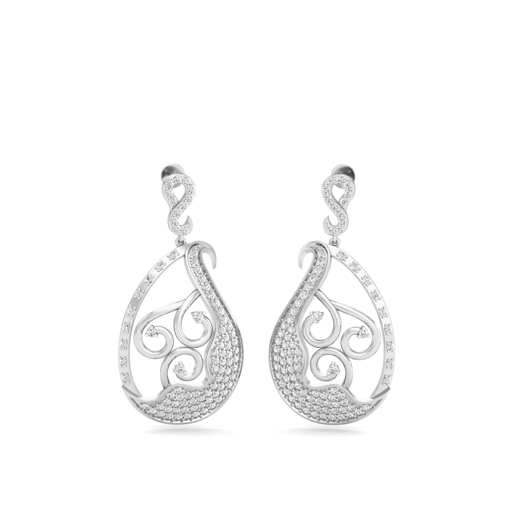 White Gold Dangles
