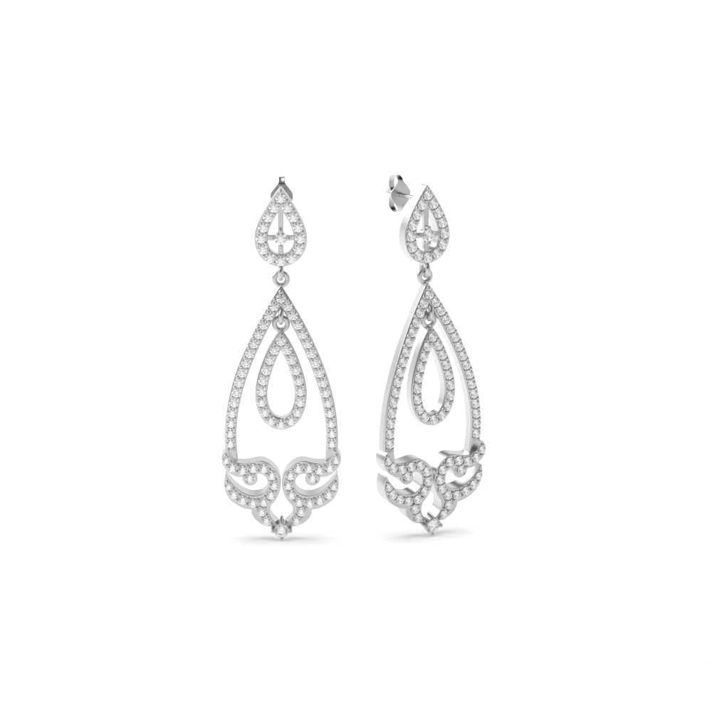 White Gold Dangles