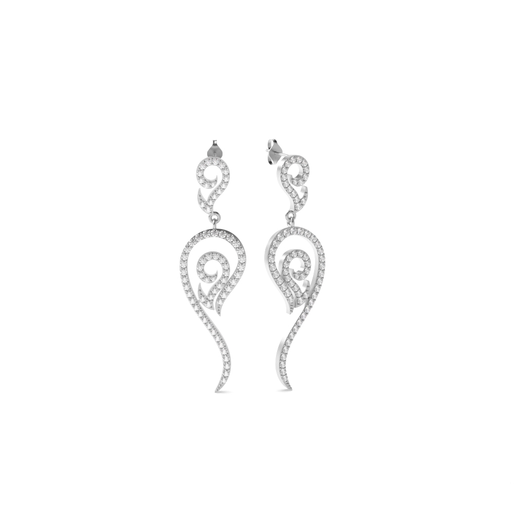 White Gold Dangles