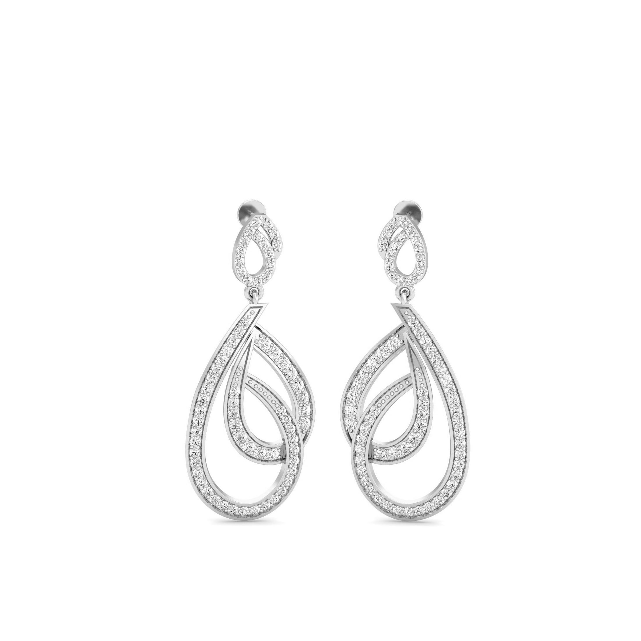 White Gold Dangles
