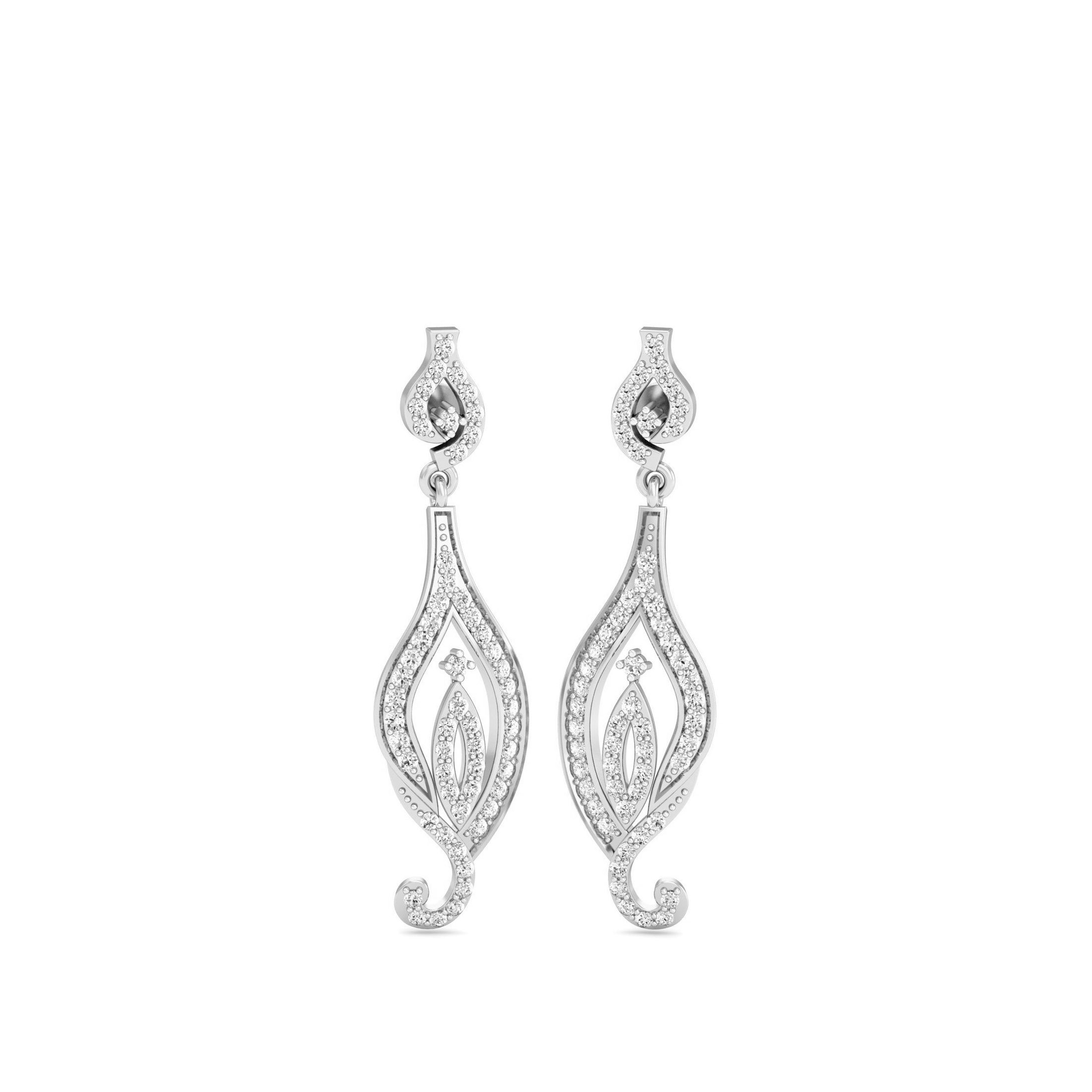 White Gold Dangles