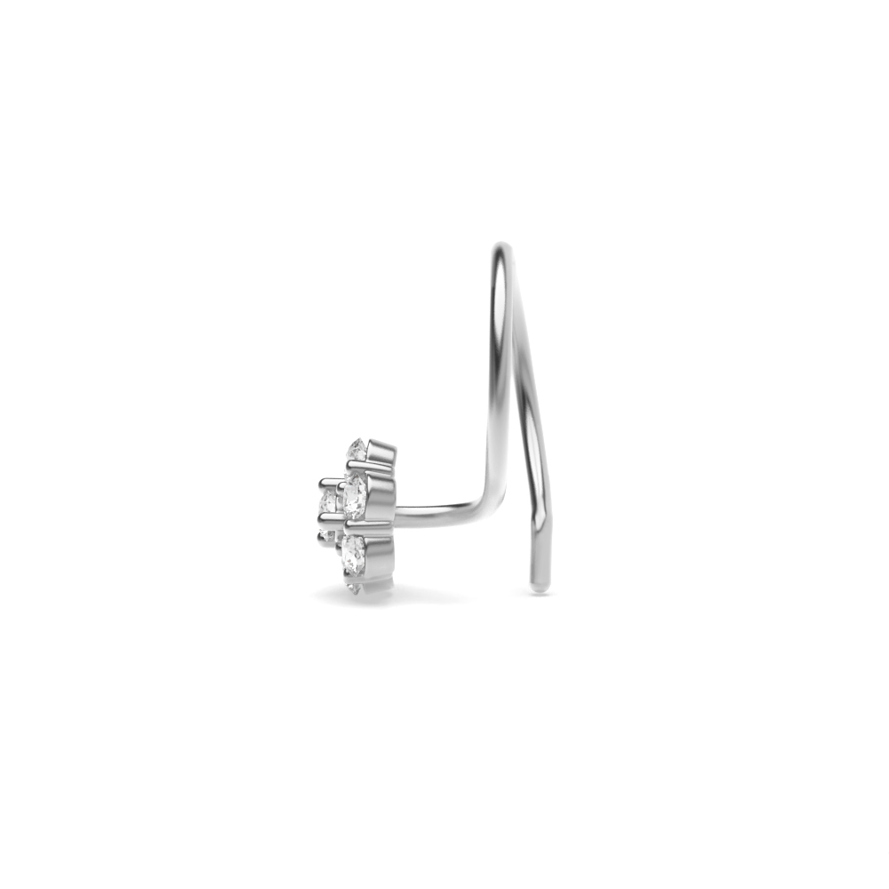 White Gold Nose Pin