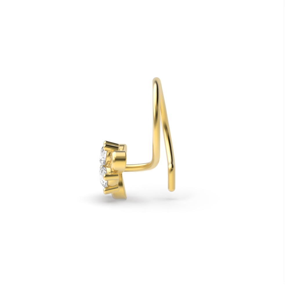 Yellow Gold Nose Pin