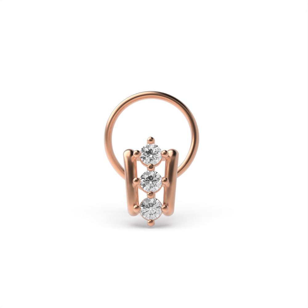 Rose Gold Nose Pin