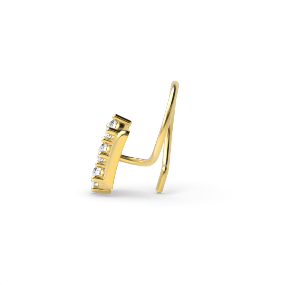 Yellow Gold Nose Pin