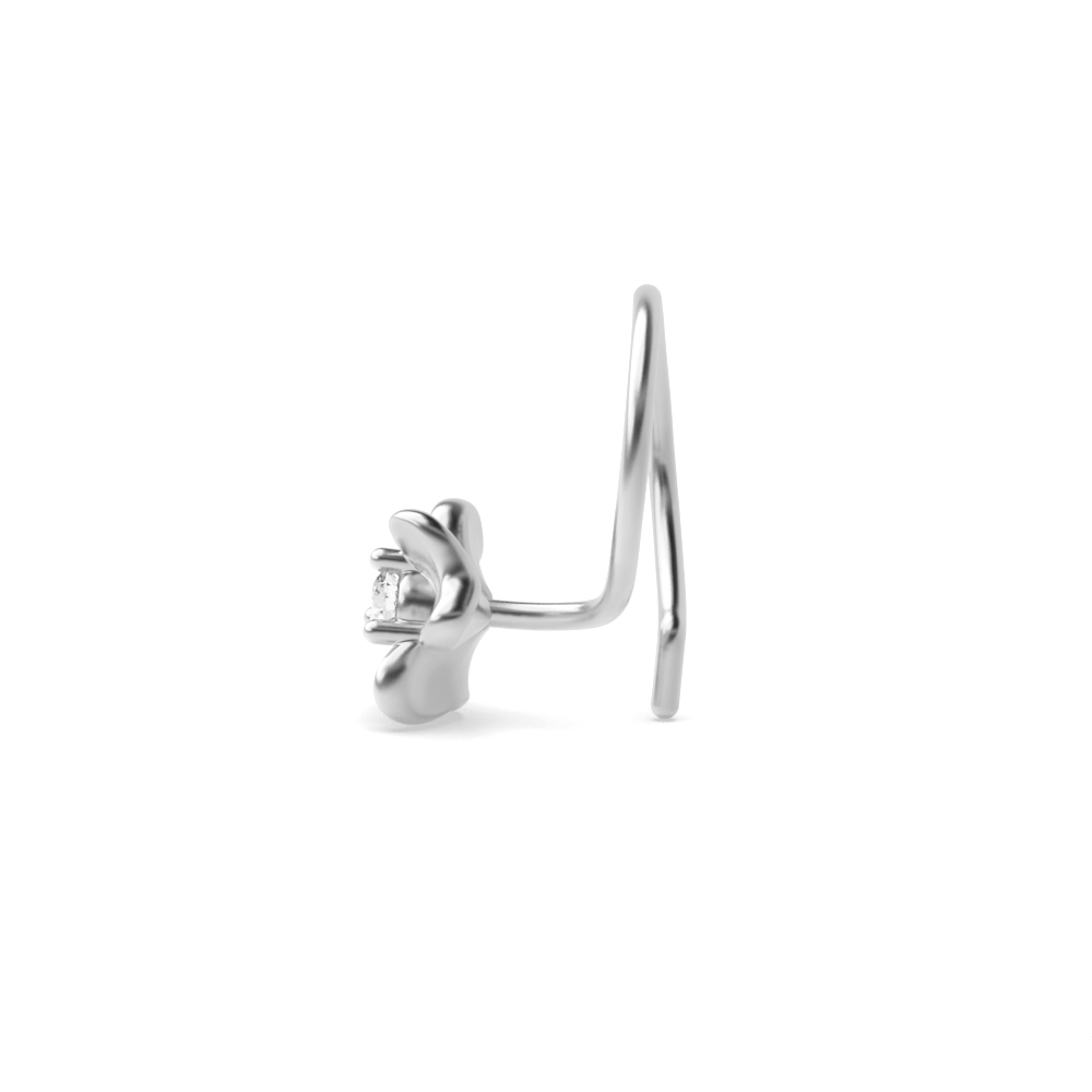 White Gold Nose Pin