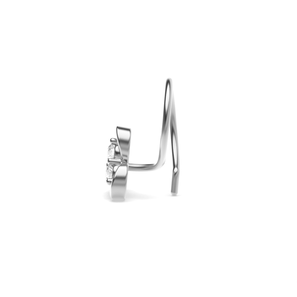 White Gold Nose Pin