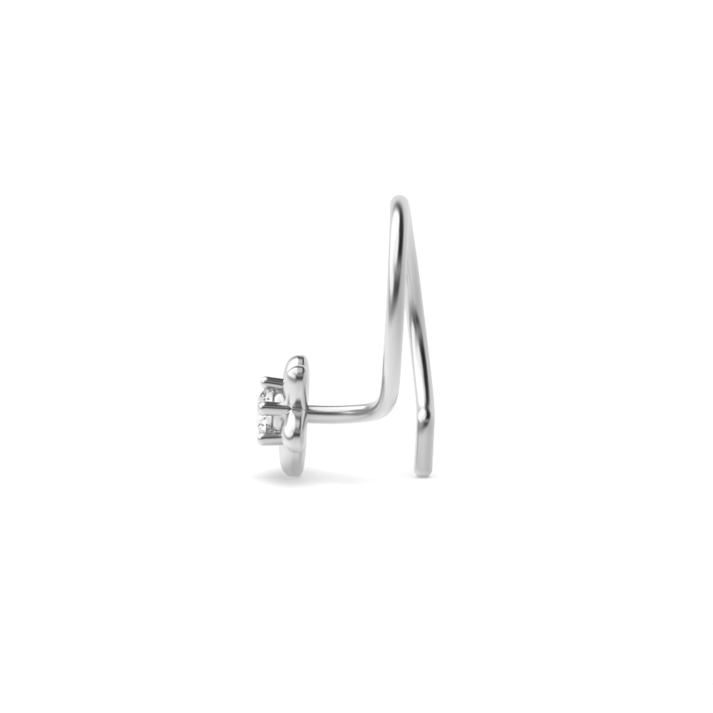 White Gold Nose Pin