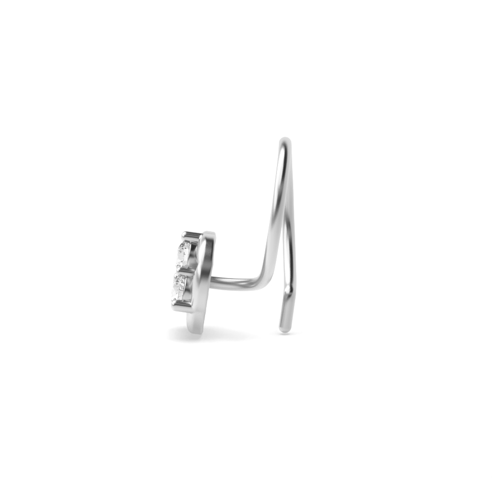 White Gold Nose Pin