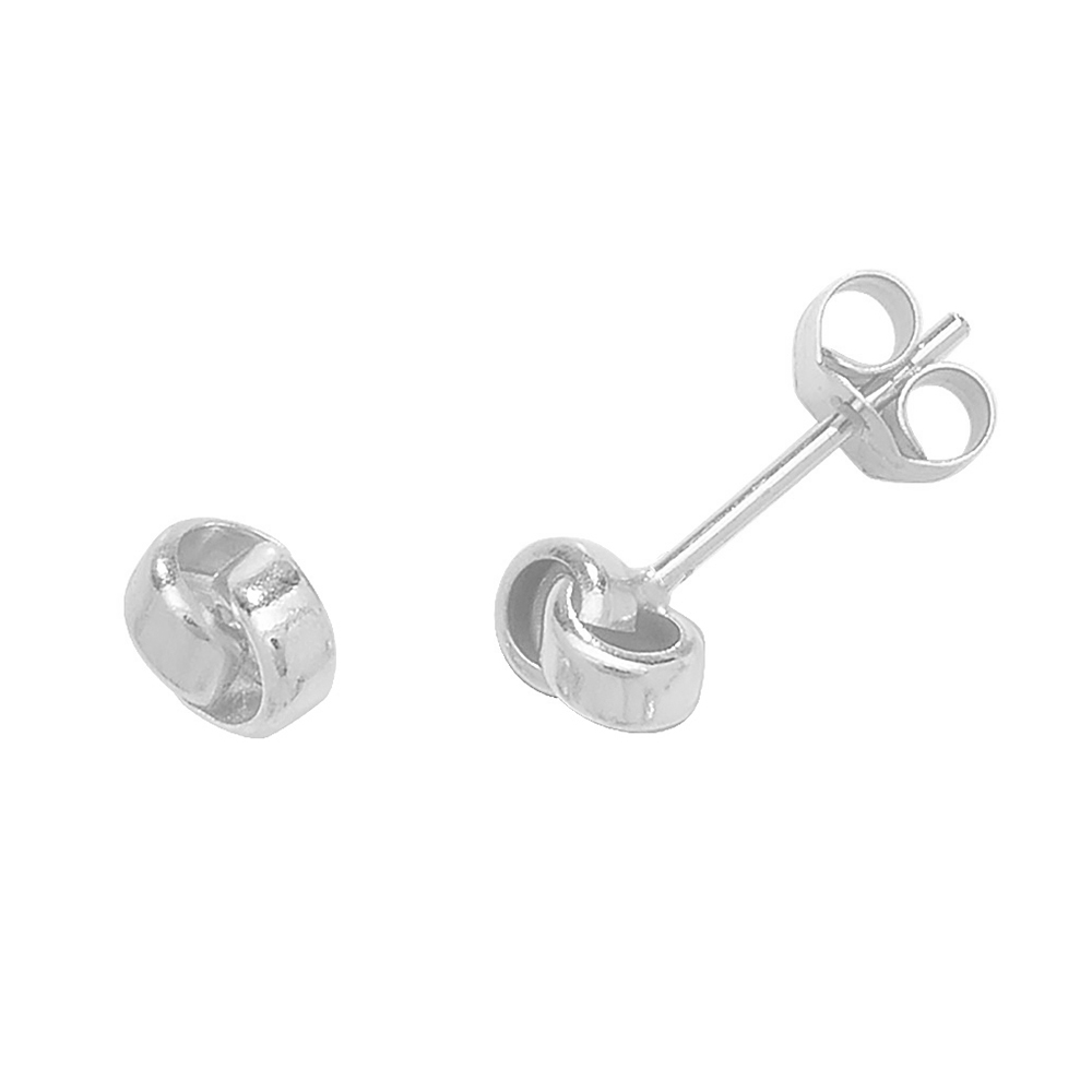 two tone stud earring