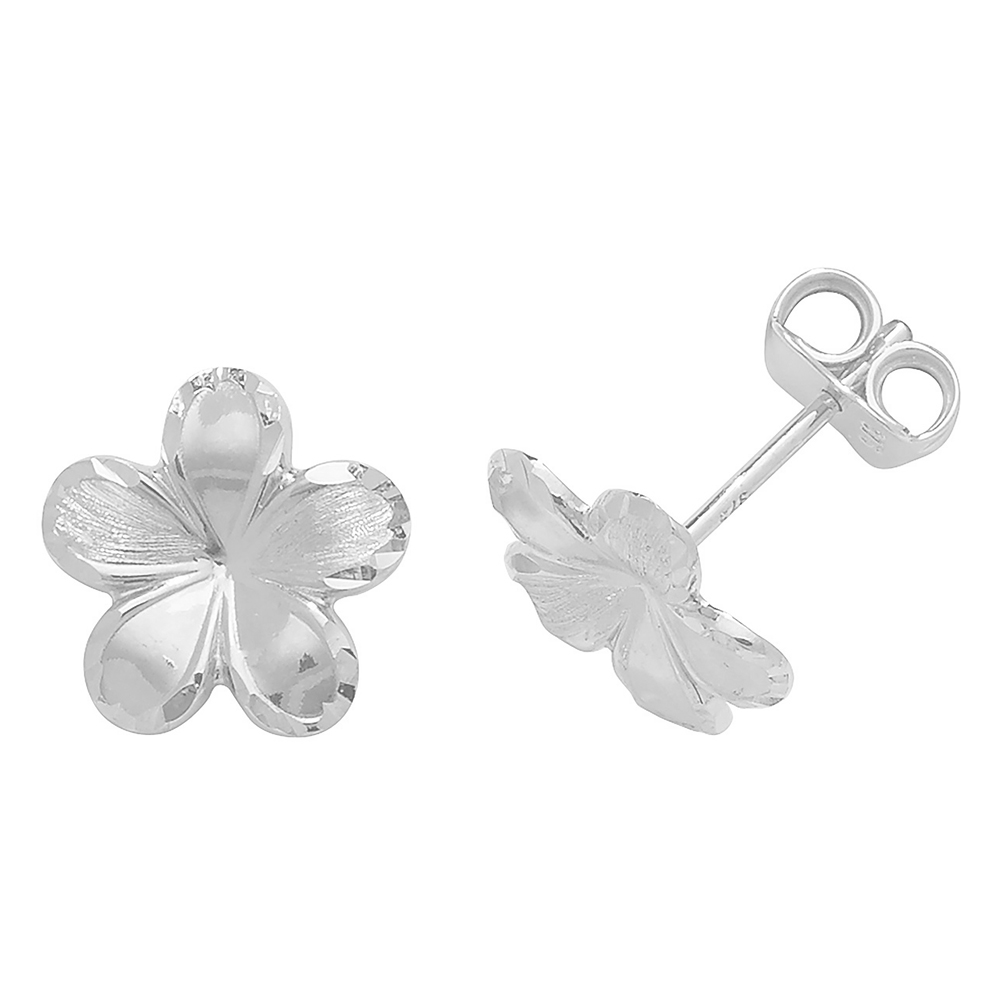 flower design stud earring