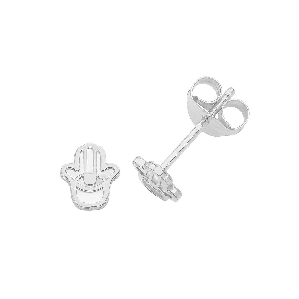 hamsa hand stud earring