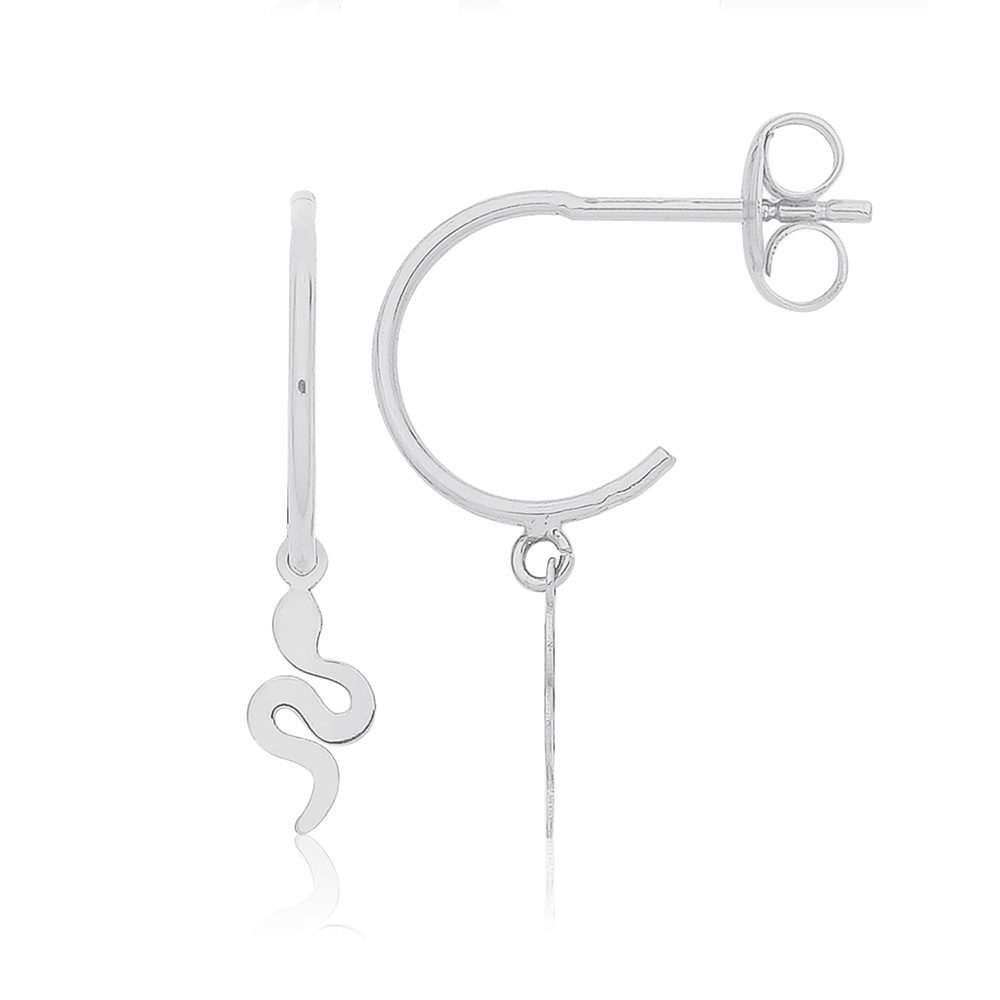 snake shape stud earring