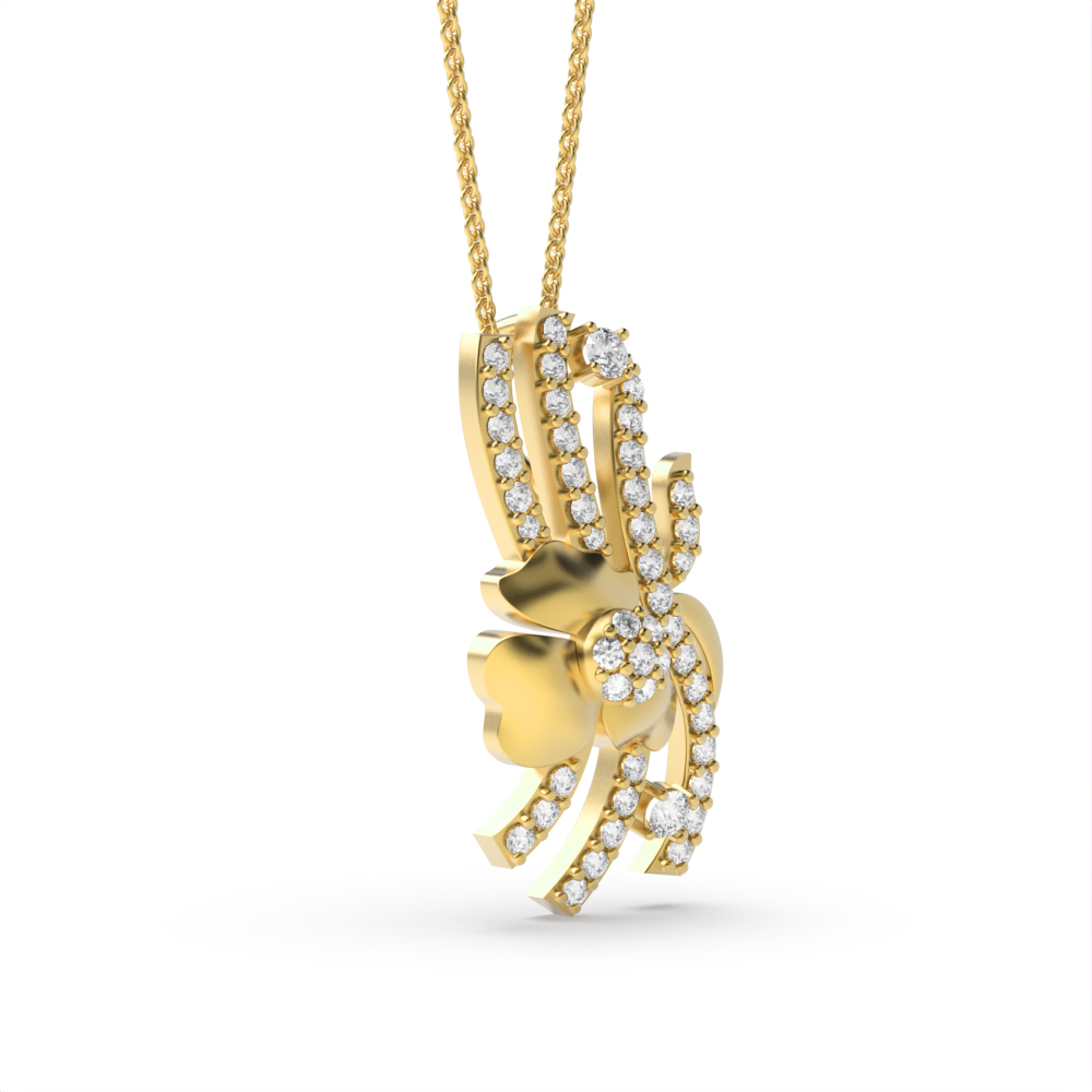 Round Naturally Mined Diamond designer-pendants