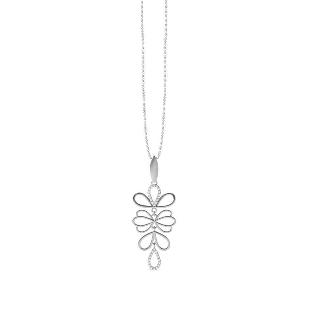 Designer Moreish Pave Set Diamond Pendant