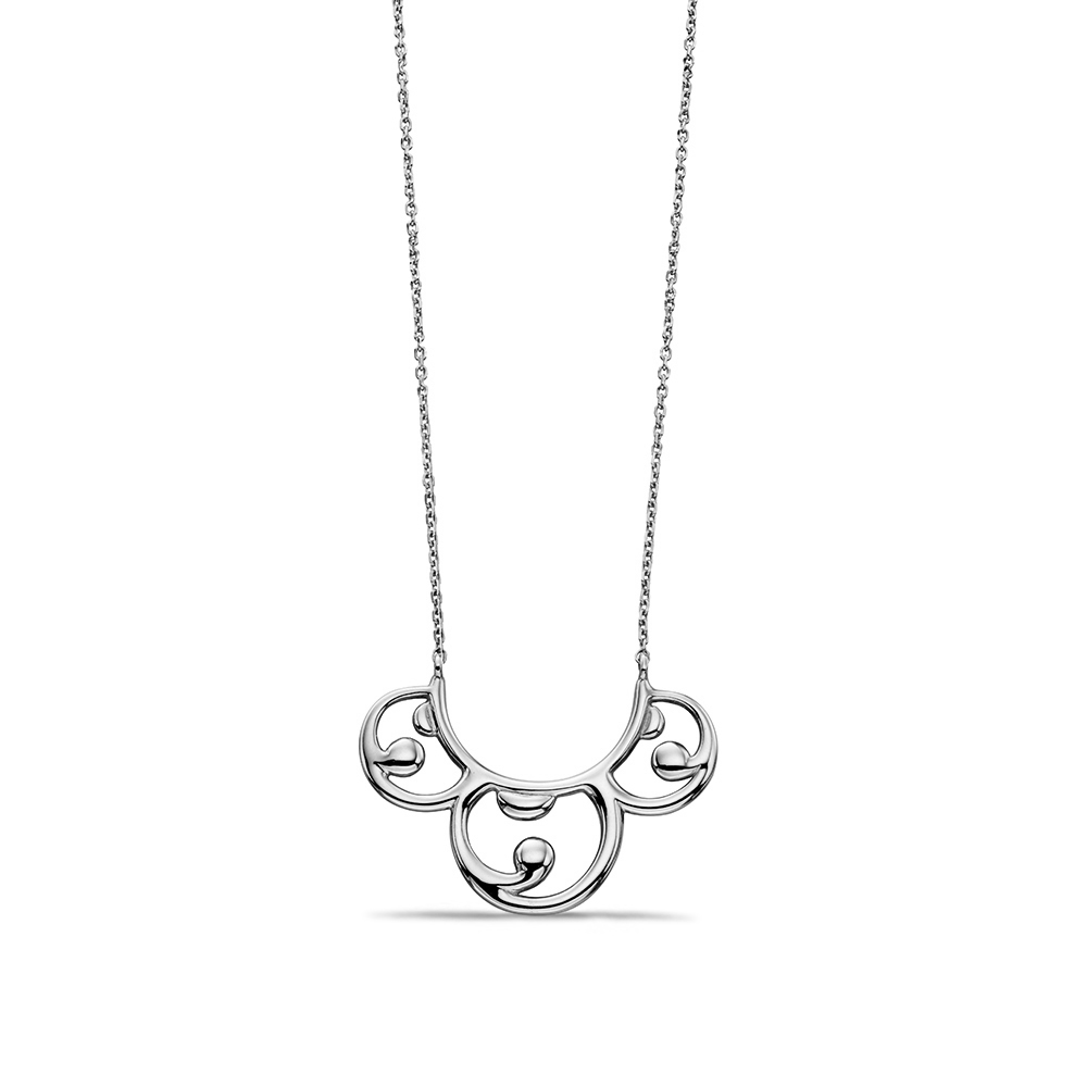 Exclusive Baroque Style Necklace in White Gold, Yellow Gold or Rose Gold  (18mm X 24mm)