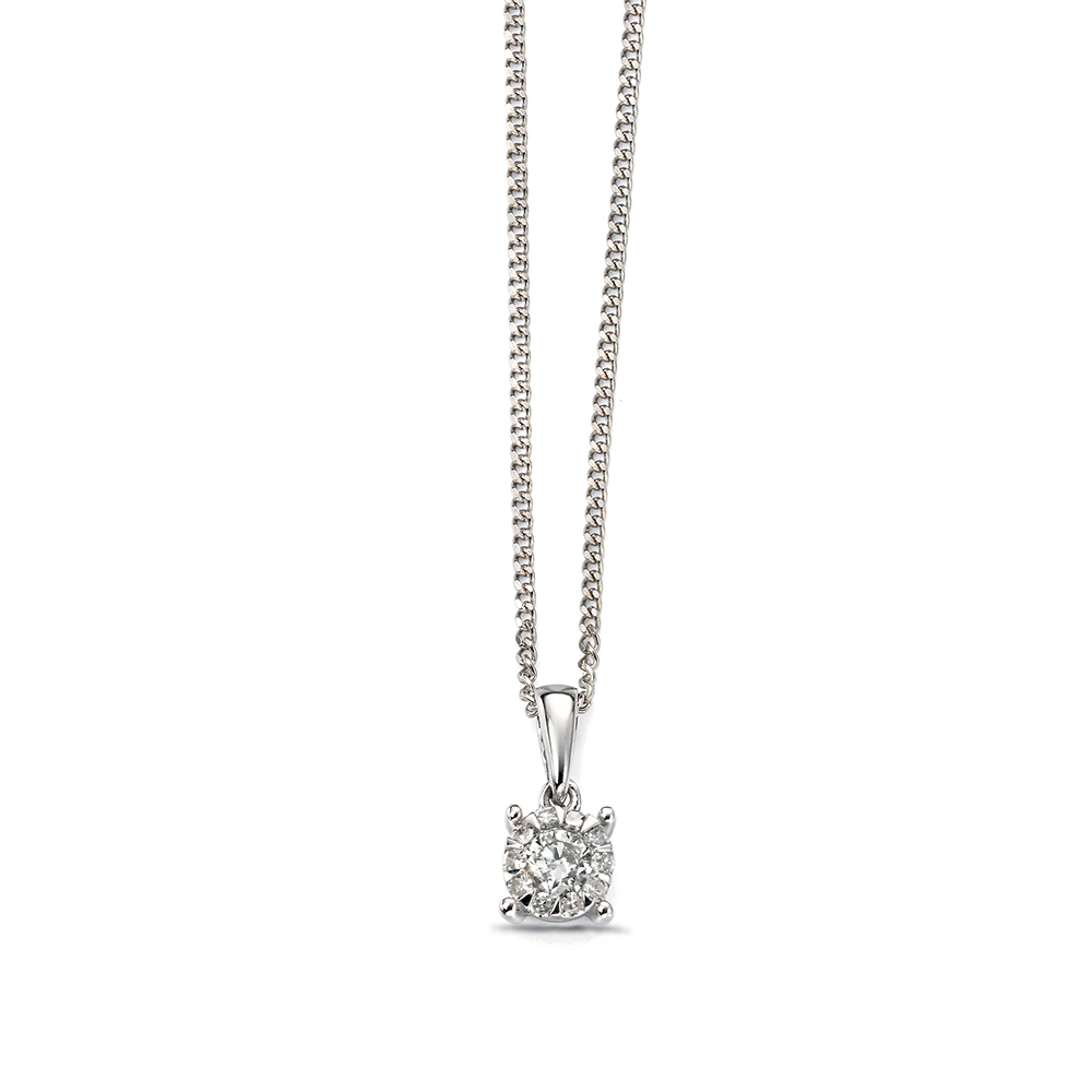 Popular Cluster Diamond Pendant (11mm X 5mm)