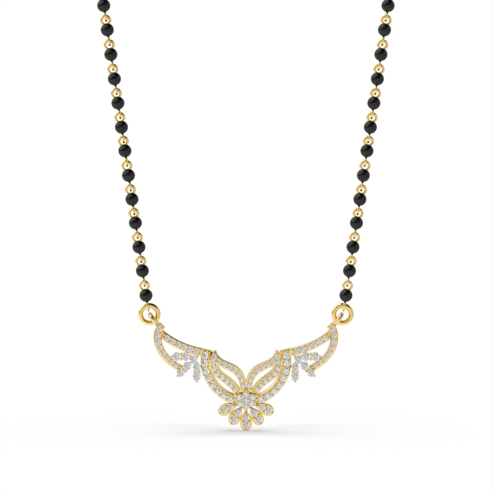 Chandramukhi Diamond Mangalsutra Pendant