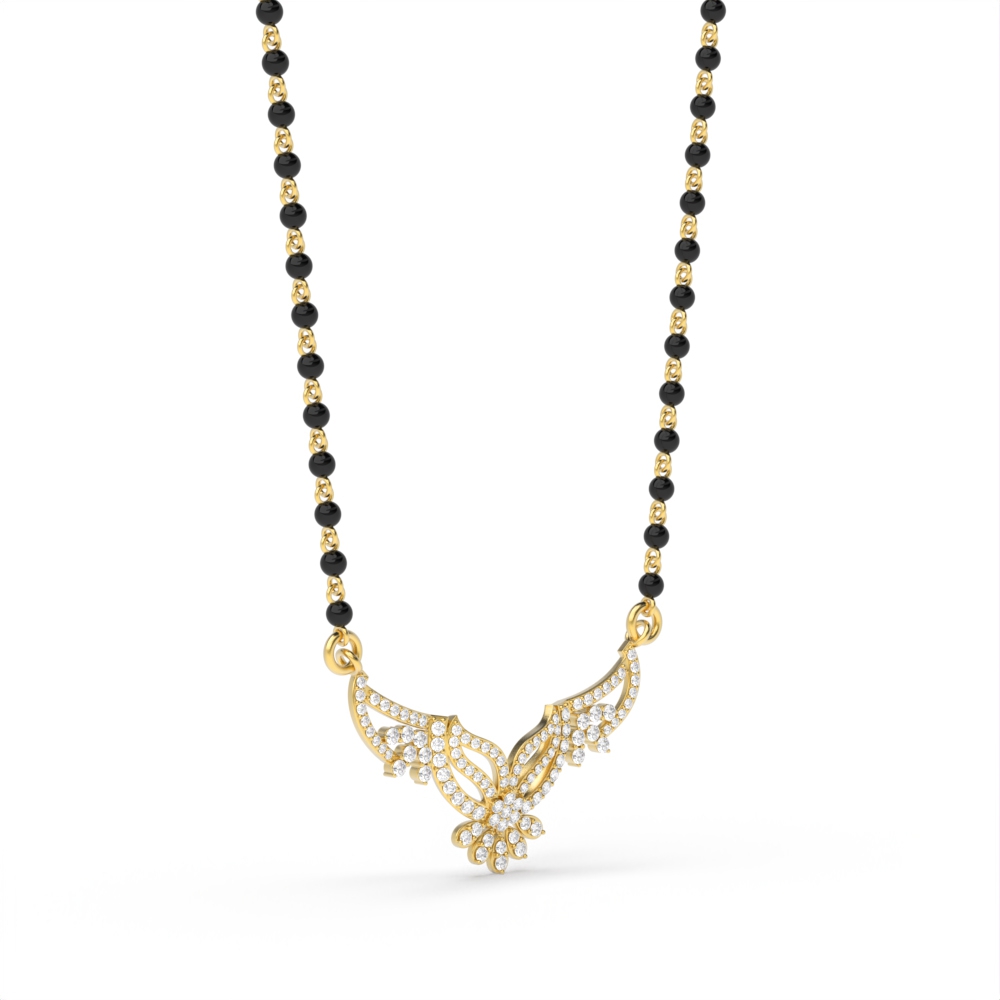 Chandramukhi Diamond Mangalsutra Pendant