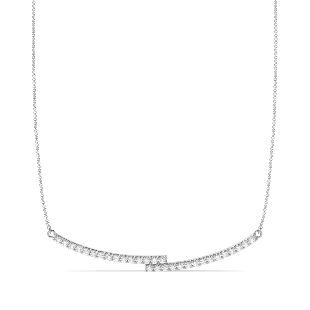 4 prong setting round shape unique style designer pendant