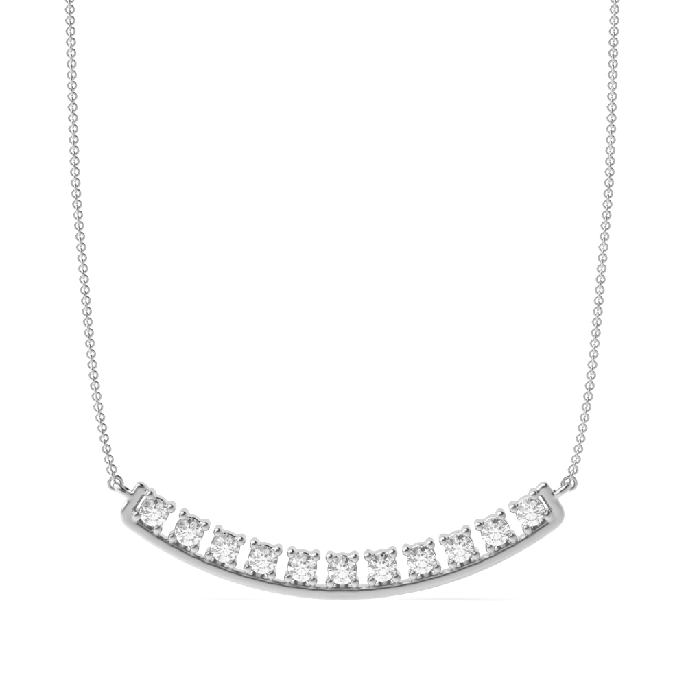 4 prong setting round shape designer pendant
