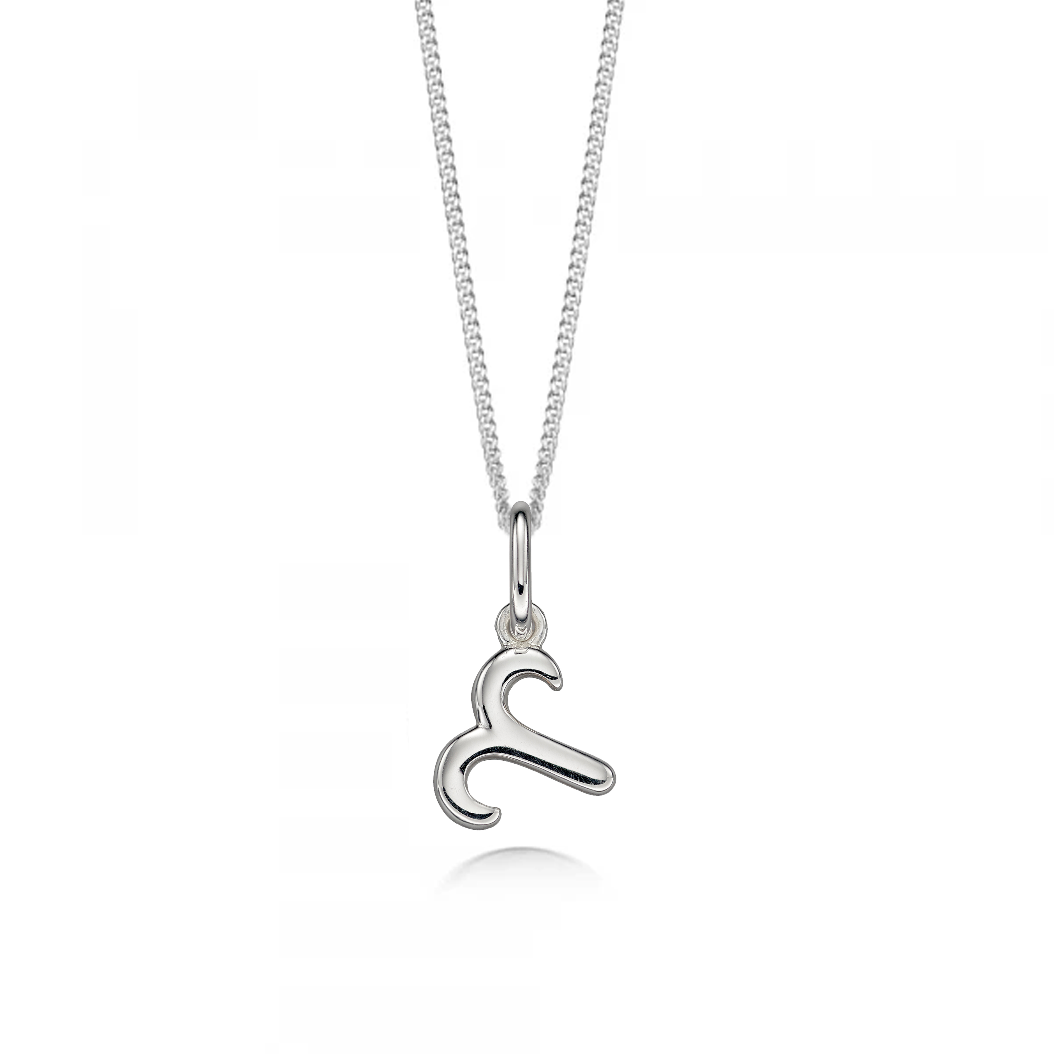 plain gold aries zodiack sign pendant