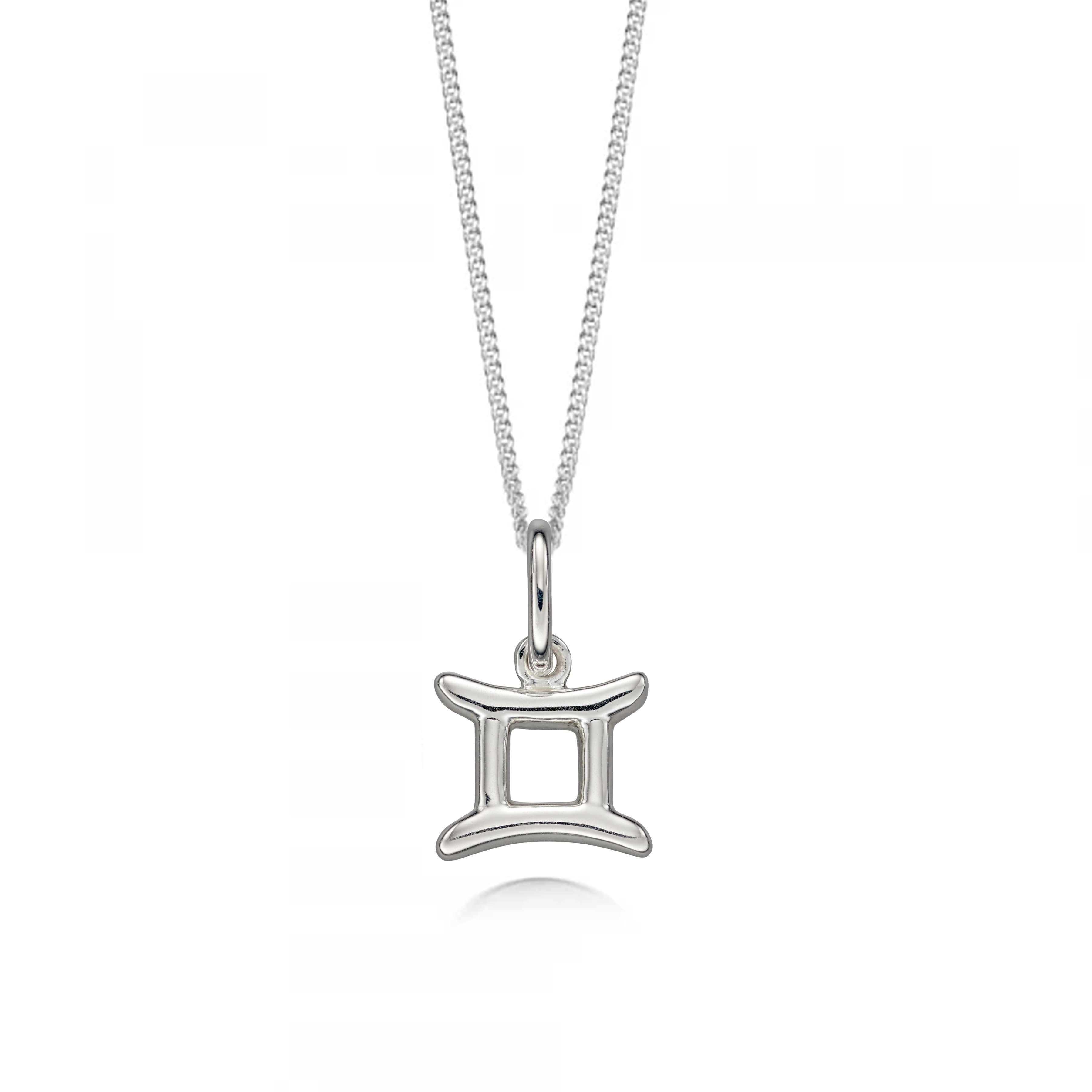 plain gold gemini zodiack sign pendant