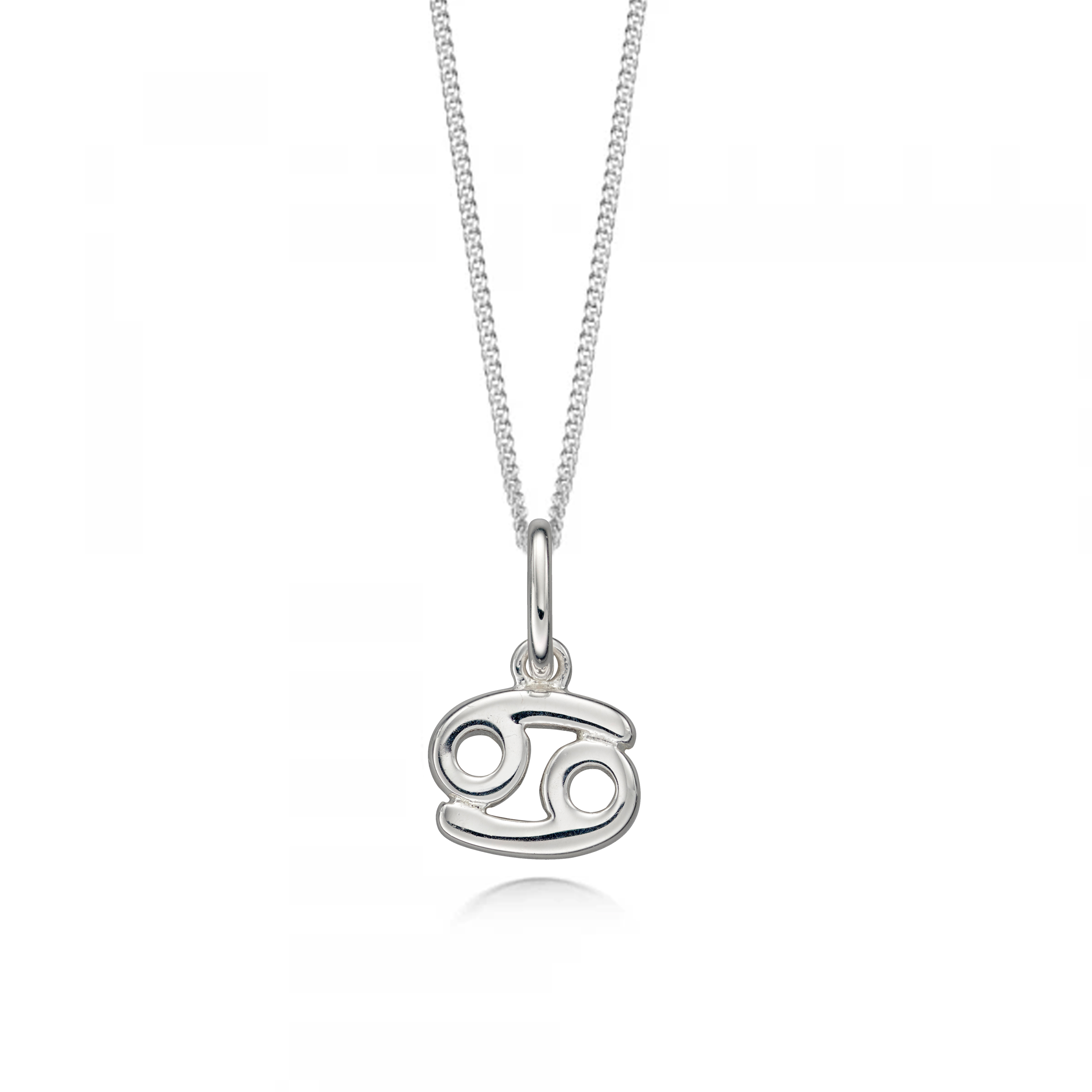 plain gold cancer zodiack sign pendant