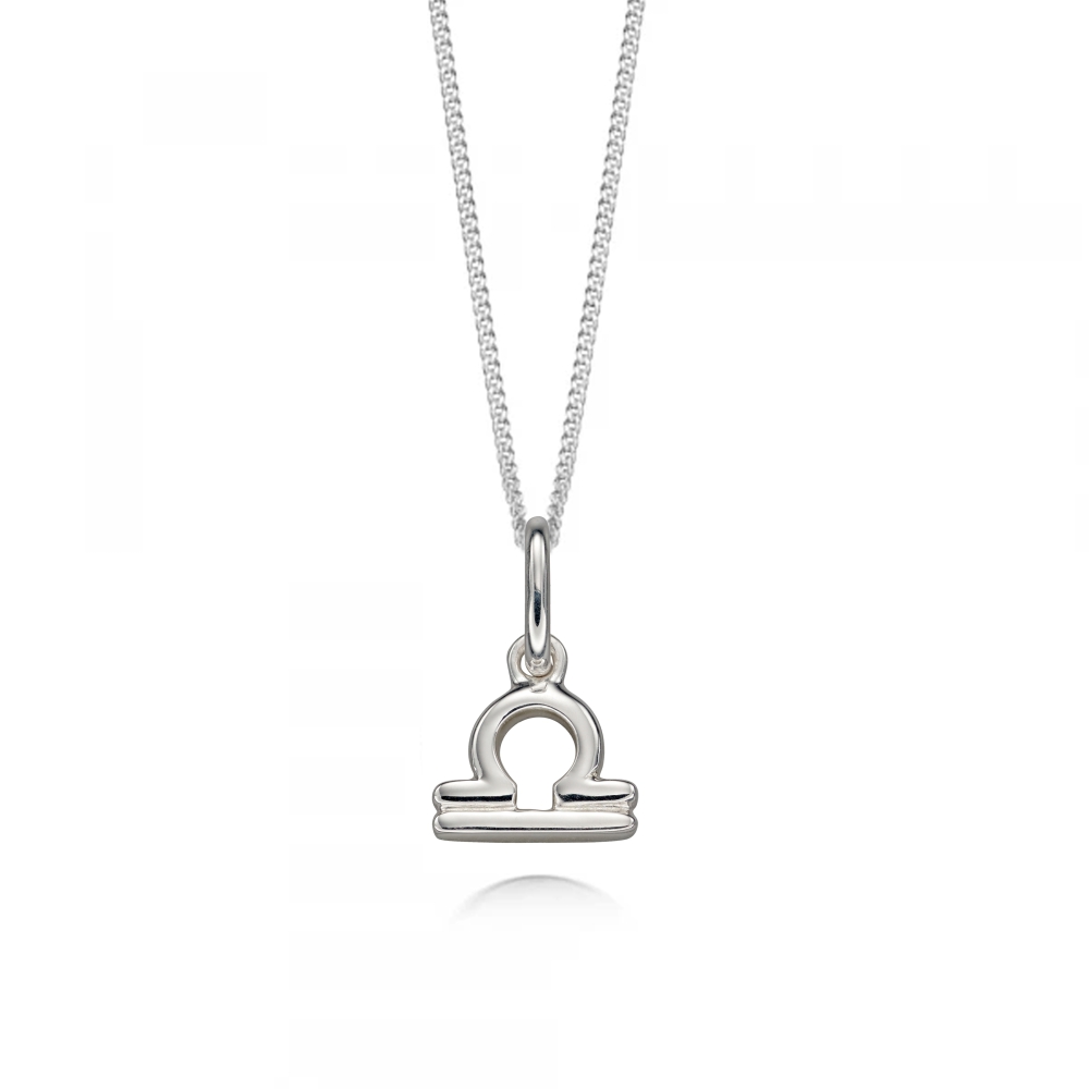 plain gold libra zodiack sign pendant