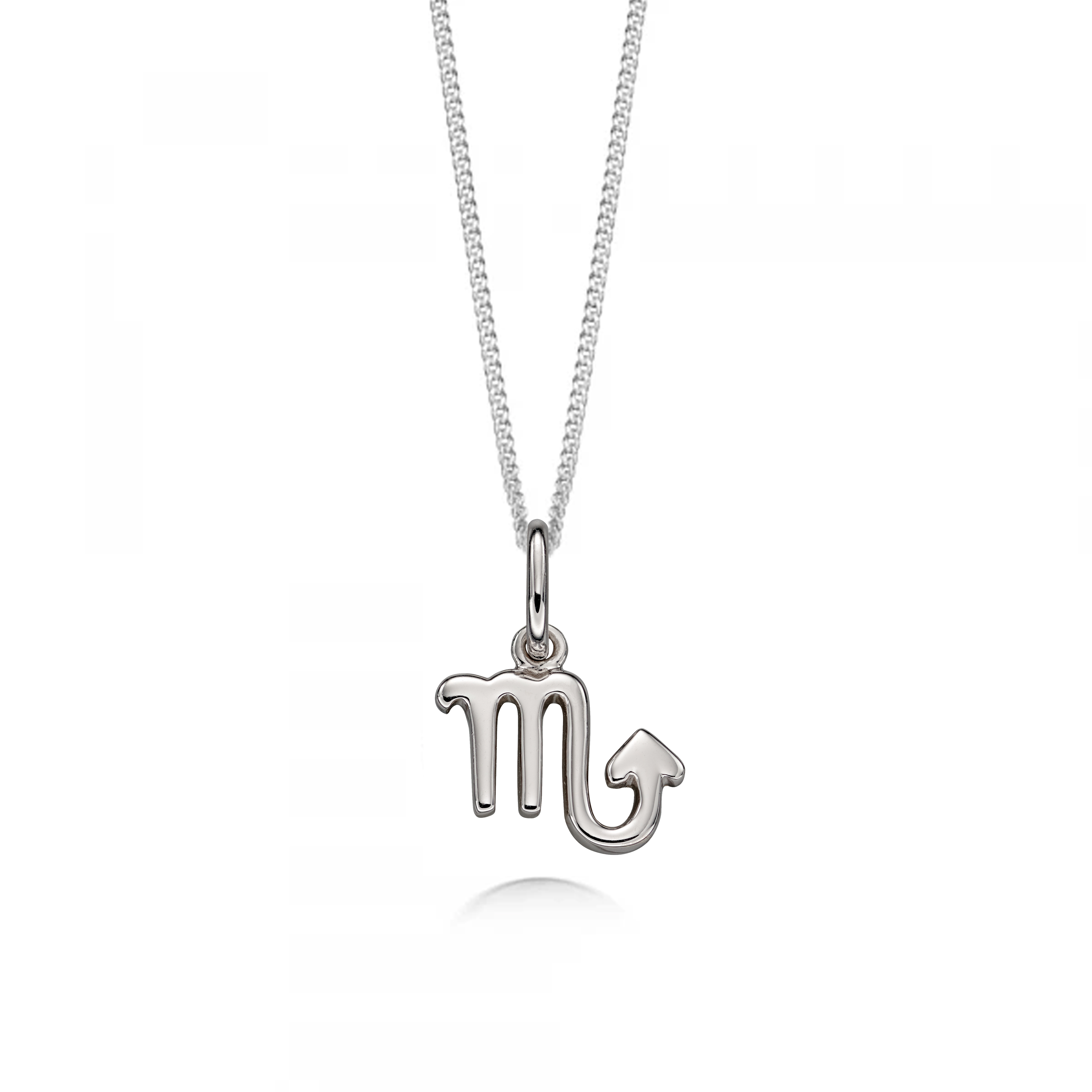 plain gold scorpio zodiack sign pendant
