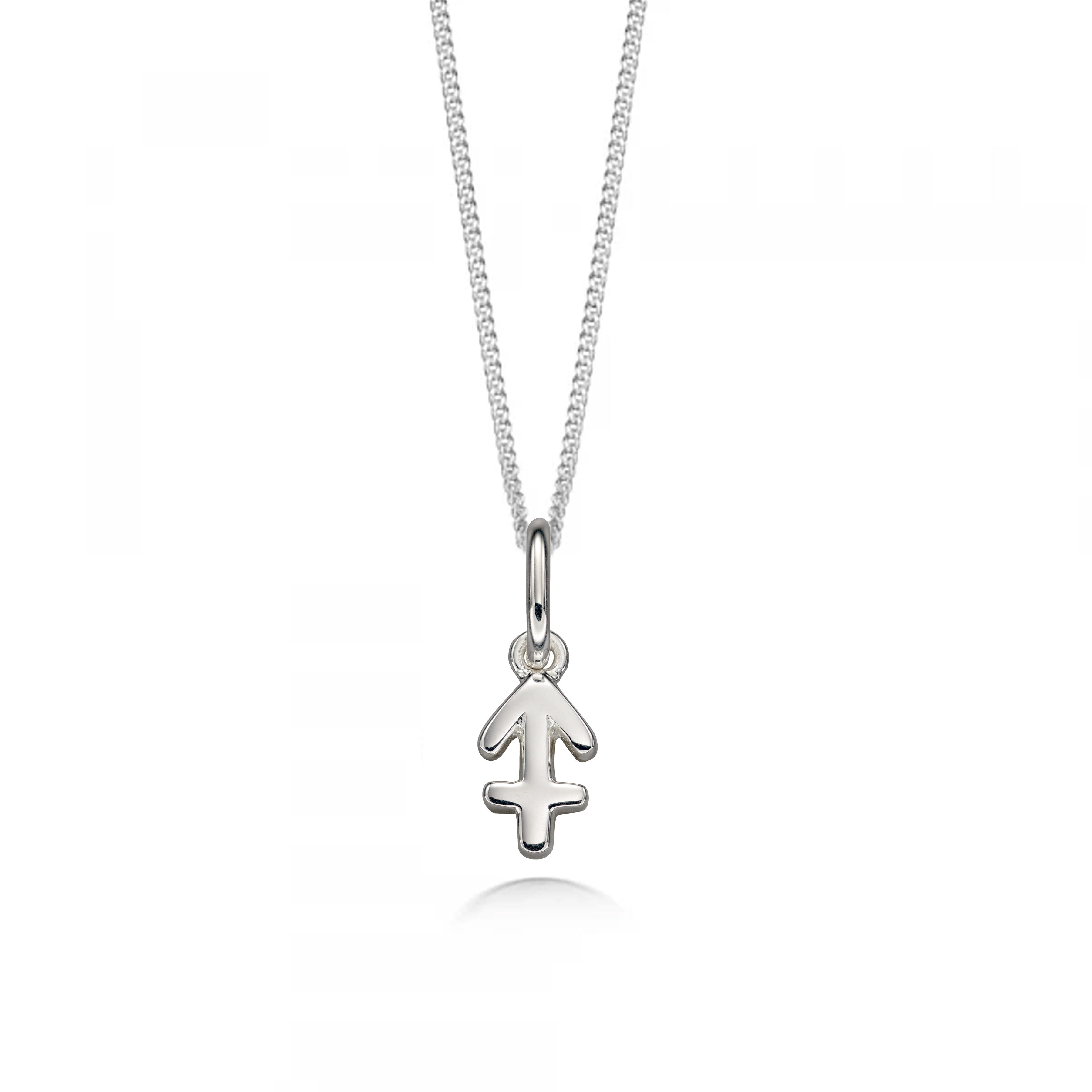 plain gold sagitarius zodiack sign pendant