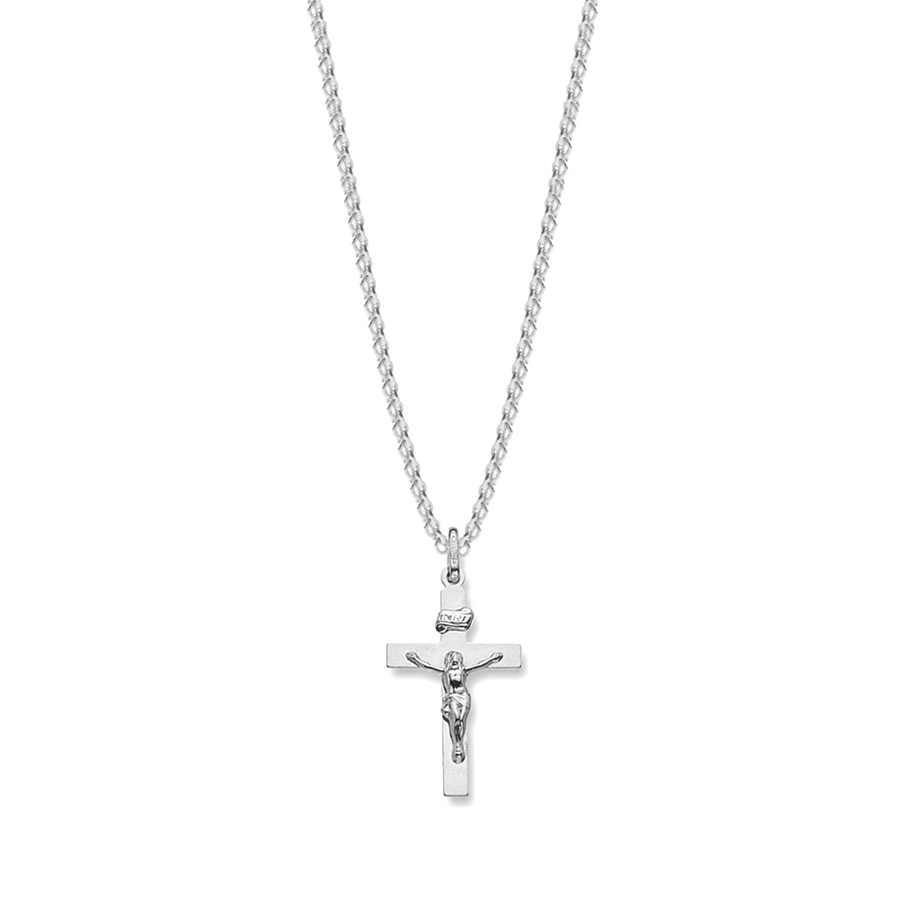 plain metal cross pendant necklace