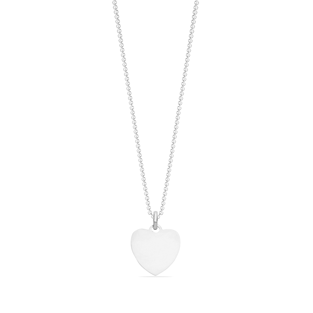 plain metal heart shape pendant